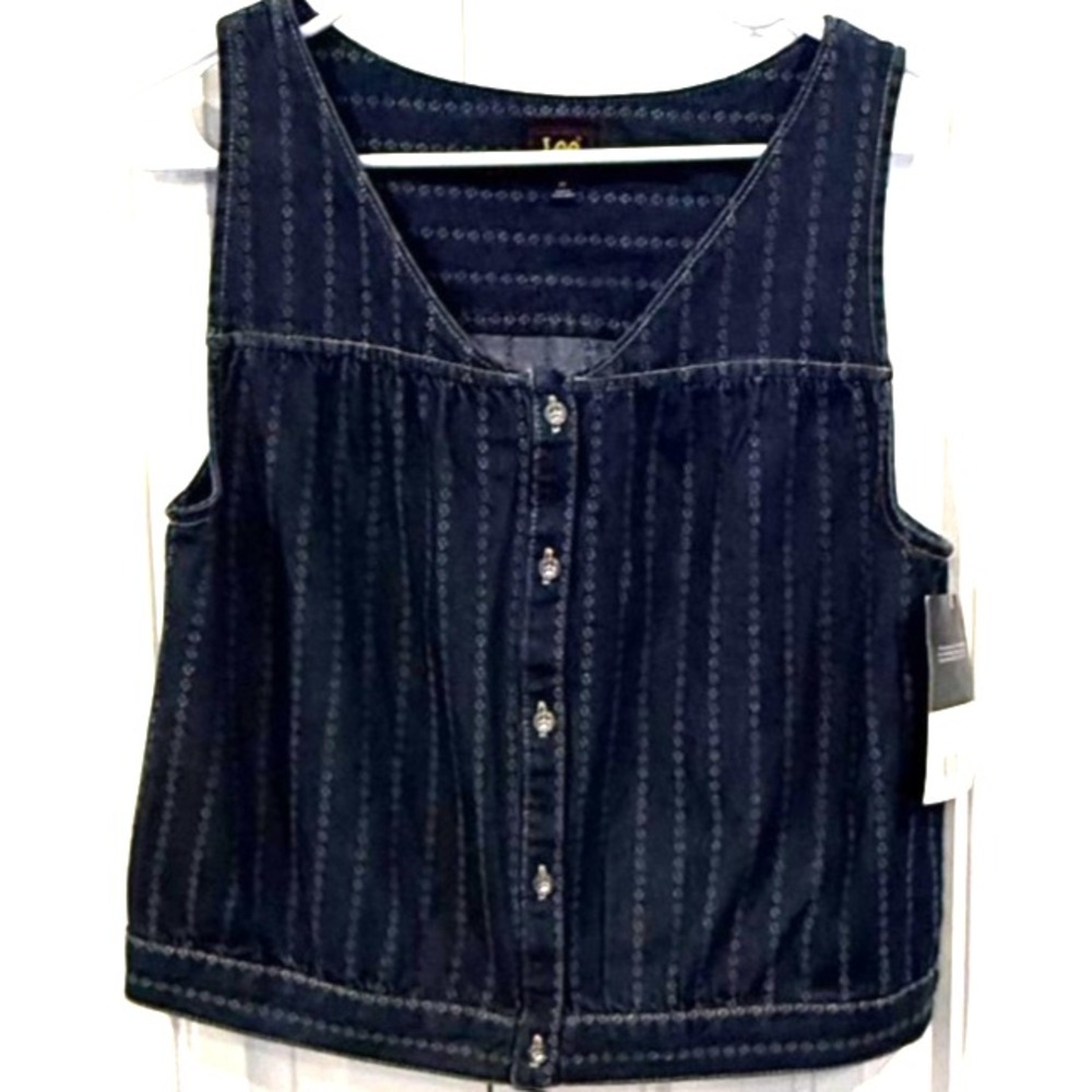 Lee Denim vest size large